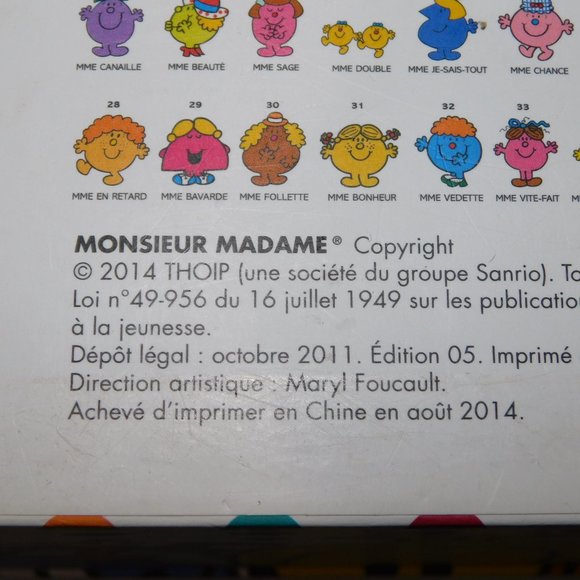 2014 Mr Men Little Miss Books CARRY CASE  THOIP FRENCH Francais edition - Picture 8 of 9